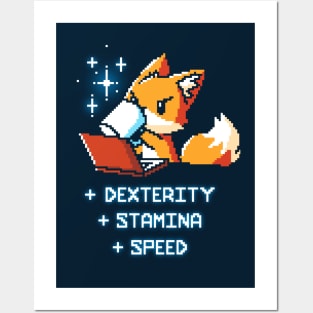 Cute Funny Gaming Chemistry Fox animal lover Sarcastic Funny Quote Artwork Posters and Art